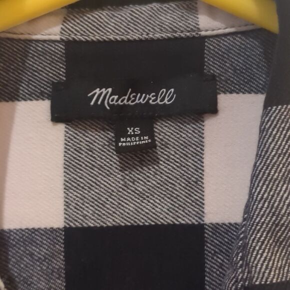 Madewell Shirt XS Slim Ex-Boyfriend Top Buffalo Check - Picture 8 of 8